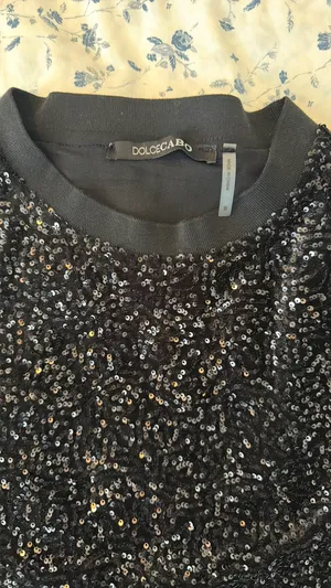 Dolce Cabo sequin top Black thumbnail 2