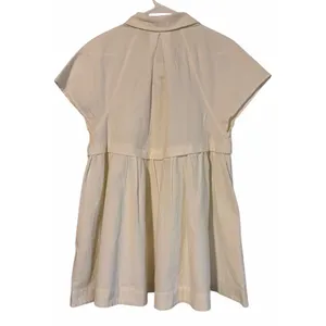 Free People Ronnie Cotton Poplin Mini Shirtdress White‎ Women's Size Small thumbnail 2