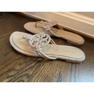 TORY BURCH Women's Miller Knotted Pave Sandal Sz 10 thumbnail 8