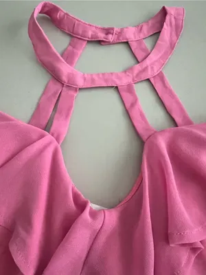 Sabo skirt Pink Off-Shoulder summer dress size 6 thumbnail 2