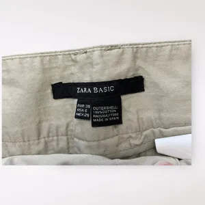 Zara Basic‎ Tan Wide Leg Dress Pants Size US 6 Business Casual Minimalist thumbnail 2