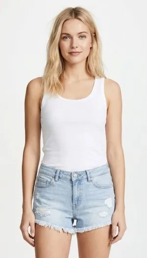 H&M size 8 denim cutoff shorts thumbnail 1