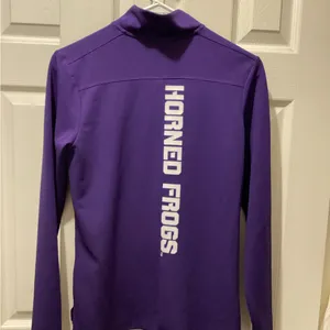 Nike Purple Quarter-Zip Soccer Pullover thumbnail 2