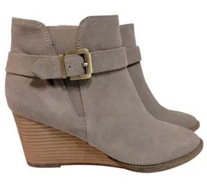 Blondo Natalia Suede Waterproof Ankle Boot Bootie Tan‎ Size 9.5 thumbnail 1