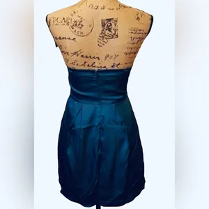 Forever21 Blue Strapless Sweetheart Mini Dress, Size S thumbnail 3