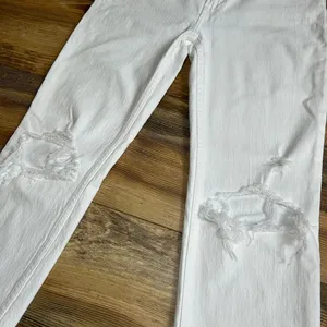 Abercrombie & Fitch Jeans The Ankle Straight Ultra High Rise White Denim 26 2 S thumbnail 4