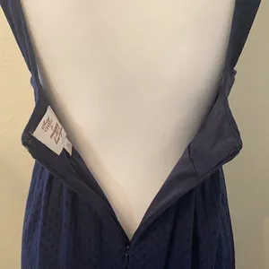 Suzi Chin by Maggie boutique szXsmall sleeveless back zip Little Blue dress EUC thumbnail 8