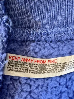 Free People Ready Set Ribbed Sherpa Pullover XL Blueberry Blue Quarter Zip thumbnail 10
