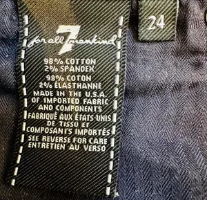7 for All Mankind Josefina Skinny Boyfriend Jeans, Size 24, MSRP $208 thumbnail 5