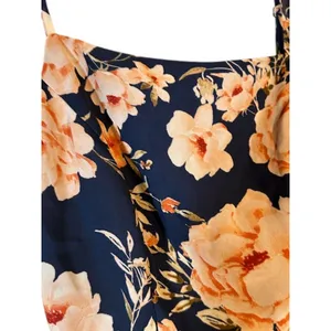 Lulus Navy Blue Pink Floral Asymmetrical High Low Dress Woman Sz XS thumbnail 7