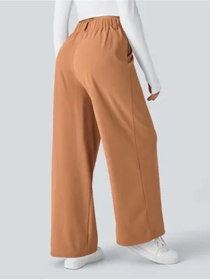 HALARA NWT Flex™ High Waisted Pocket Wide Leg Waffle Work Pants Size Large thumbnail 2