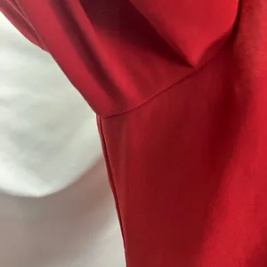 White House Black Market Red Dress Womens 4 Flowy Open‎ Sleeves Cocktail Wedding thumbnail 5