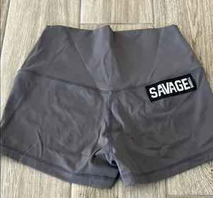 Savage Gray booty shorts thumbnail 1
