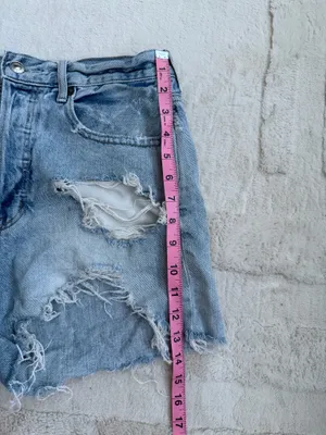 American Eagle Shorts Denim Distressed thumbnail 6