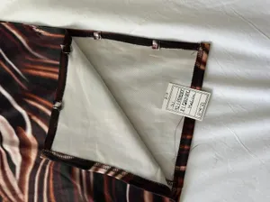 Vintage Y2K Brown Techno Wave Strappy Dress Coverup Size Medium thumbnail 2