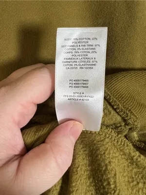 Aritzia TNA Sweatfleece Cozy Fleece Boyfriend Fit Size XS Olive Green *FLAW* thumbnail 4