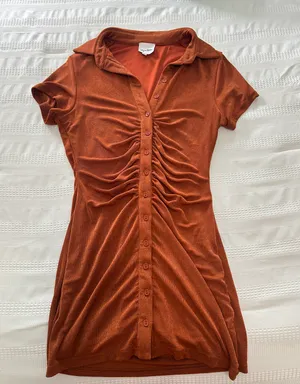 Sky to Moon Orange  Mini Dress thumbnail 1