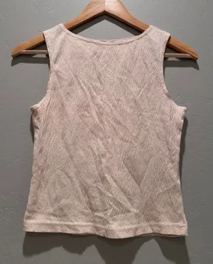 Brandy Melville Cream Sleeveless Lightweight Tank Top Shirt‎ Summer Casual thumbnail 1