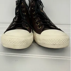 Converse Chuck Taylor All Star Leather High Top Sneakers Brown Men 5.5 Women 7.5 thumbnail 8