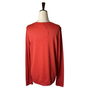 Lululemon Breeze By Long Sleeve Squad‎ Tee Women 10 Orange Top Yoga Athleisure thumbnail 3