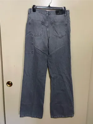 We The Free High Rise Baggy Straight Leg Jeans in Faded Gray thumbnail 2