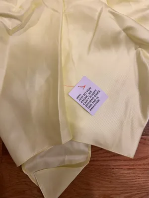 Asos Luxe viral Structured yellow Drape Satin Plunge Mini Dress size US 8 /UK 12 thumbnail 13