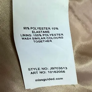 Missguided Multicolor Tan Plaid Double Breasted Mid Length Coat Jacket Size 8 thumbnail 4