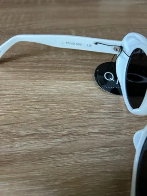 Quay Australia frivolous White Oval Sunglasses thumbnail 6