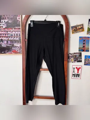Lululemon Align Ribbed High-Rise Crop 23" Leggings Black thumbnail 3