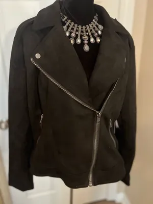 Philosophy Black biker fall jacket thumbnail 2