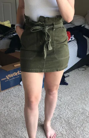 Free People Green Tie Skirt thumbnail 2