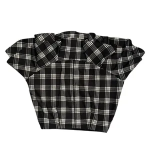 Design Lab Plaid Ruffle Hem Mini Skirt Black White Size Small Dark Academia Y2K thumbnail 3