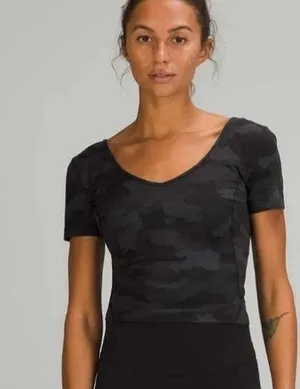 Black Cameo Lulu Lemon Crop thumbnail 1