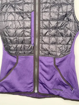 Patagonia Black & Purple Hybrid Vest thumbnail 3