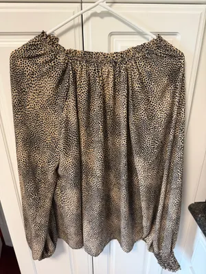 Boutique XL Leopard Print XL Blouse Brown thumbnail 3
