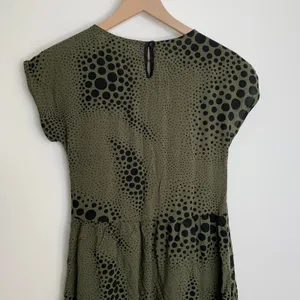 Nooworks Size Small Olive Green and Black Babydoll Dress thumbnail 12