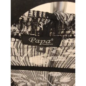 Papa Vancouver Vintage Long Sleeve Sheer Black And White Size M Womens thumbnail 4