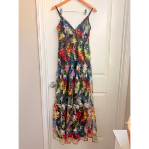 Aidan Mattox V-Neck Sleeveless‎ Embroidered Gown US 2 Formal Prom Evening thumbnail 3