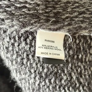 NWT Express Merino Wool Open Front Cardigan Sweater Dark Grey Size Small thumbnail 6