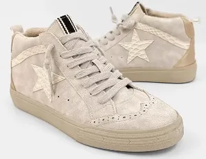 Shoe Shop Sneakers! Tan Size 7.5 thumbnail 1