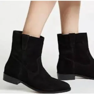 Rebecca Minkoff Black‎ Suede Western Pull On Chasidy Boot/ Booties Size 6M thumbnail 2