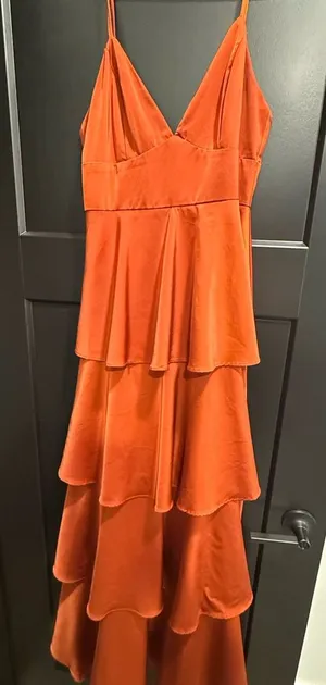 Lulu's Terracotta High Low Dress thumbnail 1