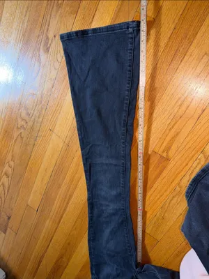 Free People We The Free Black High-Rise Flare Jeans thumbnail 7