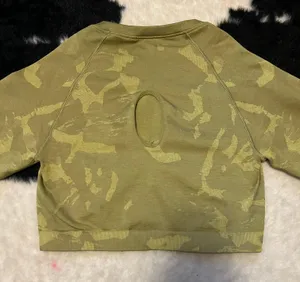 Adapt Camo Seamless Long Sleeve Crop Top thumbnail 6