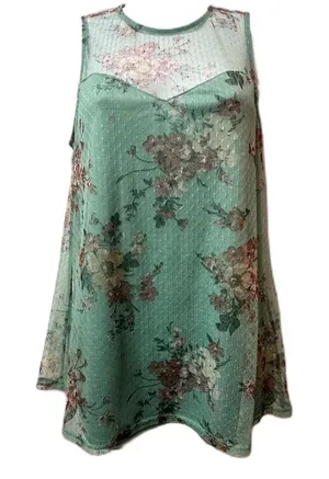 Apt.9 Women’s Multicolor Floral Sleeveless Top Size‎ Small thumbnail 1