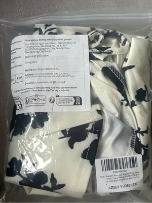 Women’s White Black Floral Slip Mini Dress Spaghetti Straps Square Neck 2XL thumbnail 2