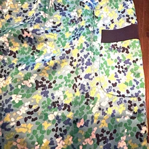 Lilly Pulitzer 100%‎ Silk Floral Shift Dress Womens 10 Green Blue Pockets Spring thumbnail 2