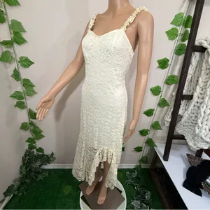 Elegant Lace White Dress New thumbnail 8
