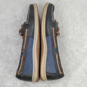 Black Sperry leather boat shoes sz 8 thumbnail 5