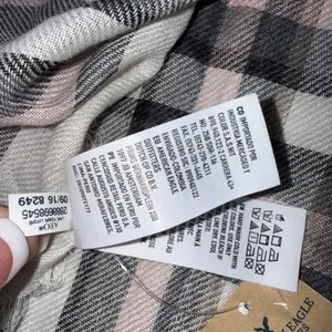 American Eagle Outfitters Scarf Black White Plaid Oversized Acrylic Scarf‎ NWT thumbnail 6